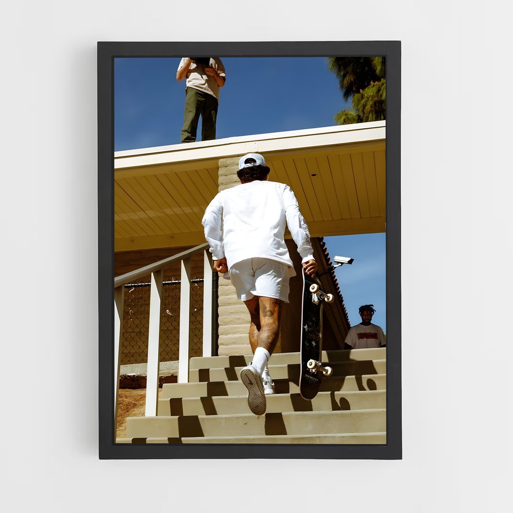 Poster Nyjah huston – affiche Skateboard (vue 2)